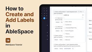 How to Create and Use Goal Labels in AbleSpace