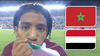 ملخص مباراة اليمن و المغرب | نصف نهائي كأس العرب للناشئين 5-9-2022