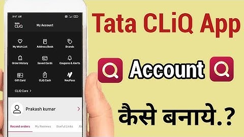 tata cliQ app mai account kaise banaye!! how to create account in tata cliQ app!!