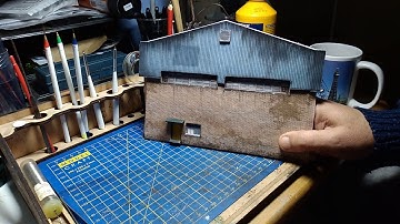 oo scale Low relief building part 2.