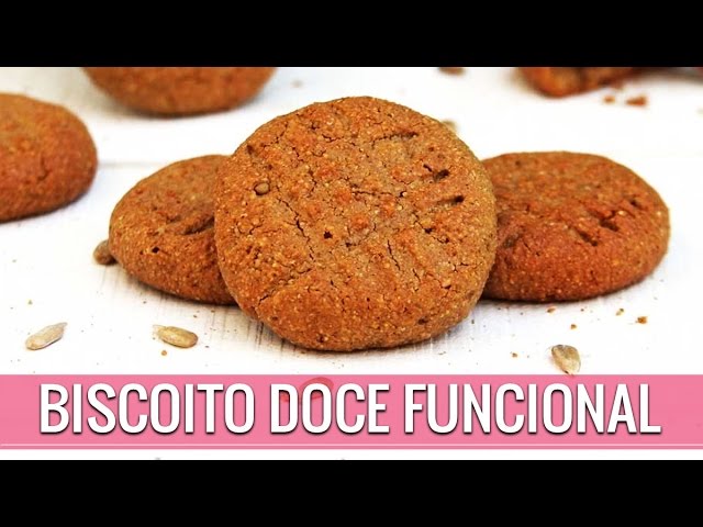 RECEITA DE BISCOITO DOCE FUNCIONAL SEM GLÚTEN E SEM LACTOSE