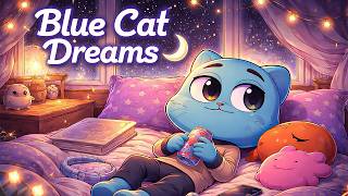 Blue Cat Dreams 💙 Anime Lofi Song (Chill & Cozy Night Vibes) screenshot 2