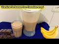 Saborosa vitamina de banana - Banana com chocolate em pó
