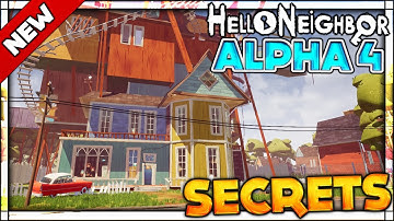 DOUBLE JUMP AND ENTERING THE BASEMENT (ENDING + ALL SECRETS KEYS) | Hello Neighbor Alpha 4