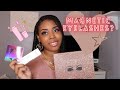 My First Time Trying MAGNETIC EYELASHES! | GRWM ft Snefe