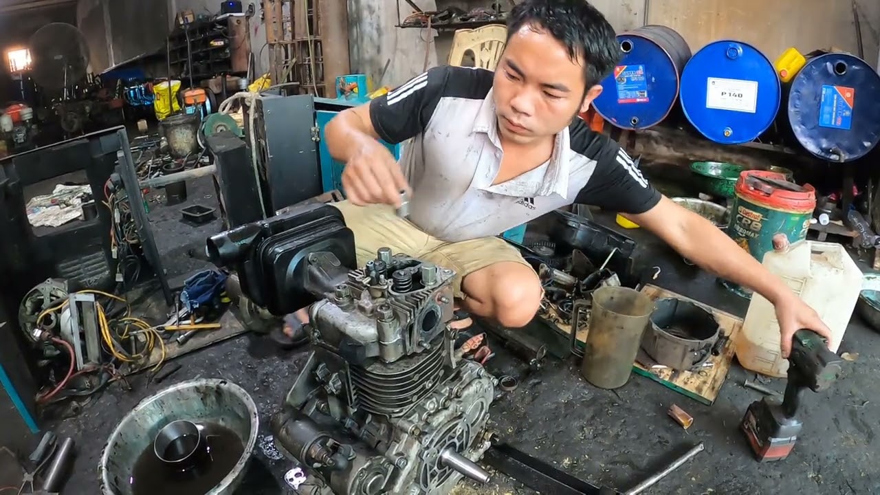 thay trục cơ máy phát điện . 192