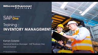 SAP Business One Inventory Management SAP Business One Inventory Management