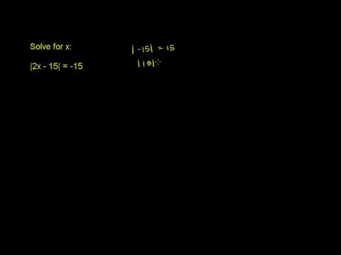 Absolute Value Equations 2