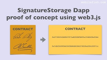 Ethereum SignatureStorage Dapp proof of concept using web3.js