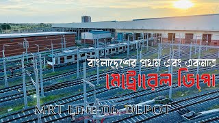Metro Rail Depot | MRT Line 6 | Drone Bird's eye view