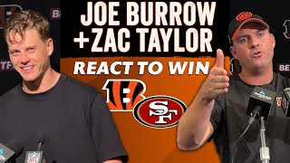 Joe Burrow + Zac Taylor React to Bengals Win Over 49ers | NFL Week 8
