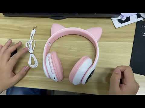 Video: Cat Ear-koptelefoon: Draadloze, Gloeiende En Bedrade Grote Cat Ear-koptelefoon
