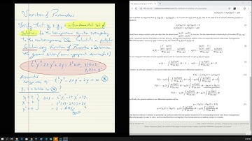 Variation of Parameters - Part 2