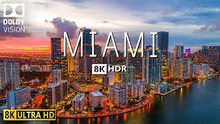 MIAMI 8K Video Ultra HD With Soft Piano Music  60 FPS  8K Nature Film