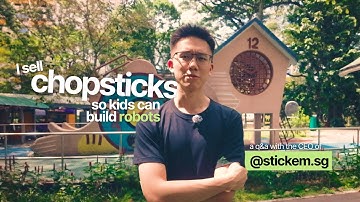 "I sell chopsticks so kids can build robots" on building better with Kai @stickemsg