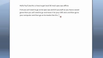 How to get level 50 mw3 spec ops mod