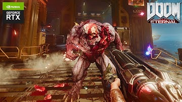DOOM ETERNAL Gameplay | 4K HDR | Ray Tracing | DLSS | GeForce RTX (UHD 60FPS)