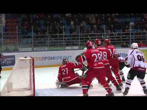 Первый гол Бегова в КХЛ / Rustems Begovs first KHL goal