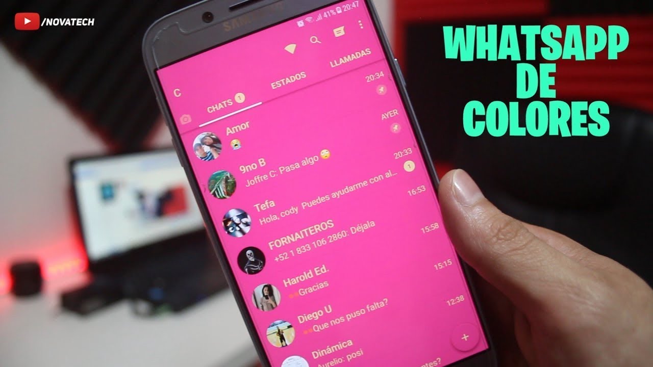 WHATSAPP DE COLORES con +100 TEMAS [ACTUALIZADO] 2018 YouTube
