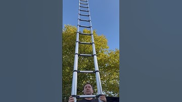6.2m Telescopic Folding Extension Ladder Multi Purpose Steps with Detachable Hooks Max Load 150kg