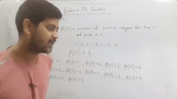 Eulers Phi Function, Number Theory in Bengali