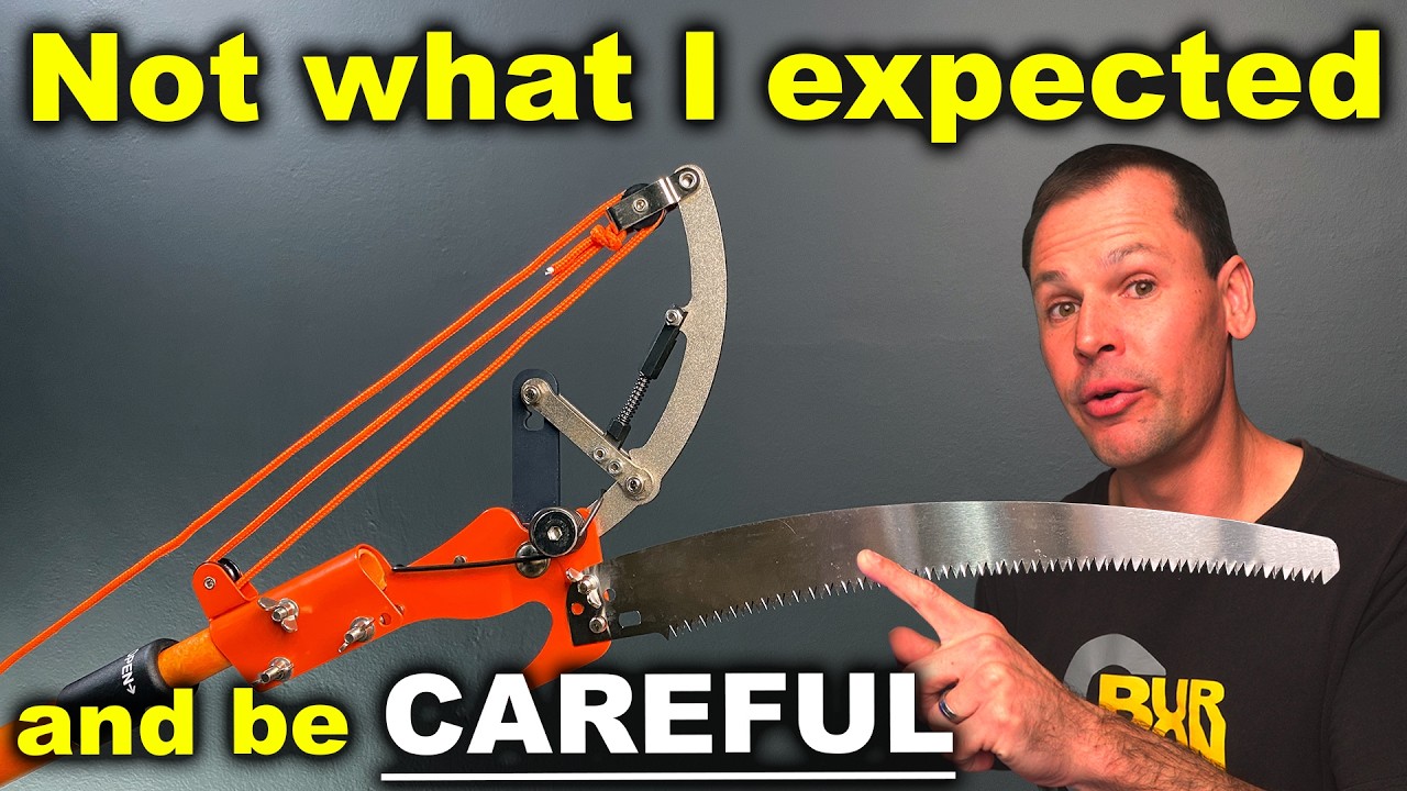 How to cut trees without a ladder - Tree Pruner and Pole Saw (Wesmart ...