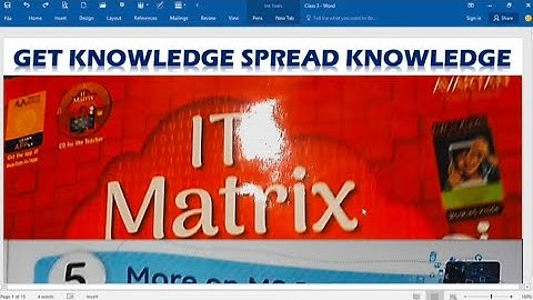 COMPUTER IT MATRIX PART-1 CLASS-3 CH-5 MORE ON M.S.PAINT