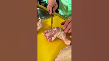 Как разделывать курицу чтобы не тупить хороший нож.