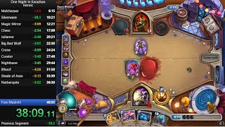 Hearthstone: Heroic Karazhan Speedrun in 40:36 (beaten)
