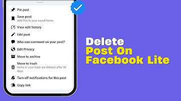 How To Delete Post On Facebook Lite