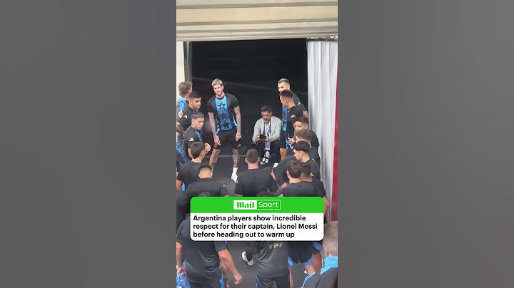 Argentina players show incredible respect for Lionel Messi