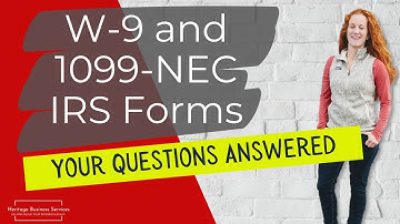 1099-NEC and W-9 Tutorial