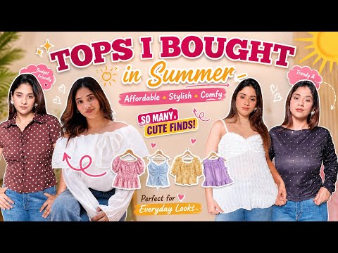 Hot Girl Summer Tops Haul ☀️ I Bought 20+ tops 😍Cute, Airy & Super Affordable!