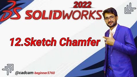SolidWorks Tutorial in Urdu/Hindi 12.Sketch Chamfer