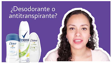 Qual é a diferença entre um desodorizante e um antiperspirante?