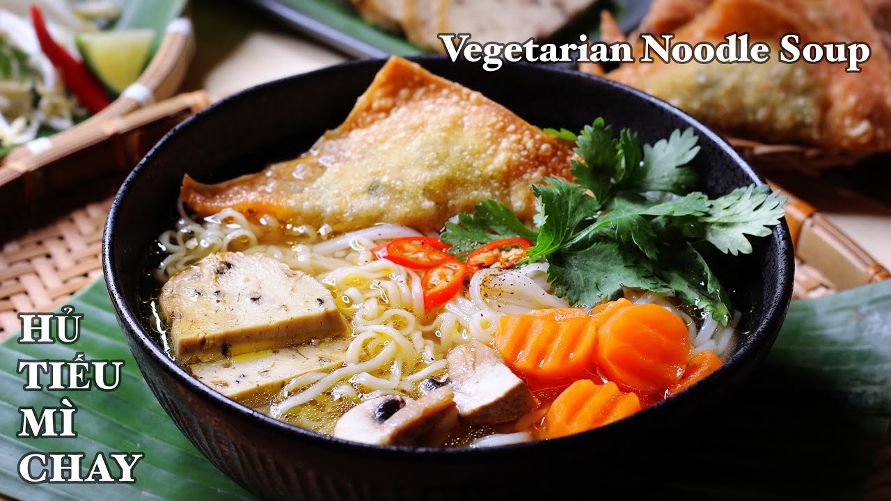 Hủ Tiếu Mì - Chay & Mặn đều dùng được - Nước Lèo Thật Thơm Với Nguyên Liệu Đơn Giản