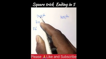 square trick | square in 2 second | vedic maths trick | vedic math | #maths_trick | #shorts | #maths