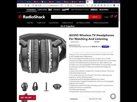 Do It Together-How to Use the AUVIO Wireless Stereo Headphones with Docking Station for TV and Audio