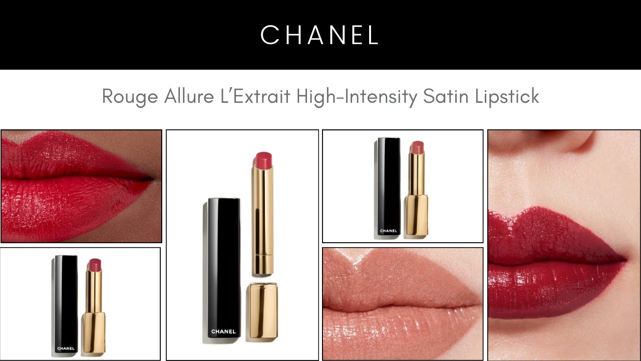 NEW CHANEL ROUGE ALLURE L'EXTRAIT REFILLABLE LIPSTICKS HONEST