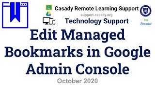 Edit Managed Bookmarks in Google Admin Console (Oct 2020)