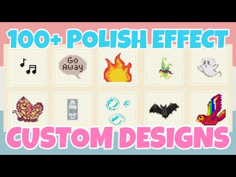 Best 100+ Polishing Effect Custom Designs In Animal Crossing New Horizons