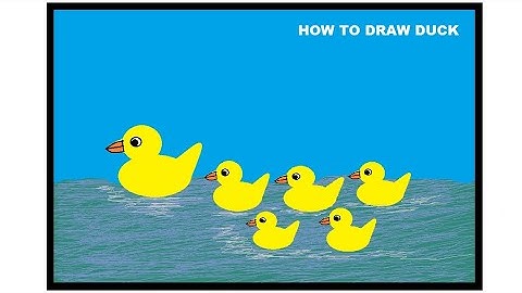 how to draw in computer.duck with duck kids