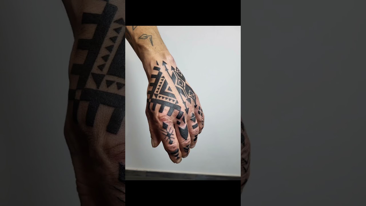 David and his hand inspired by native american' s design #tattoo #tattoos #tattooed #native #america