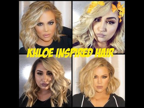 Khloe Kardashian Inspired Hair Tutorial Youtube