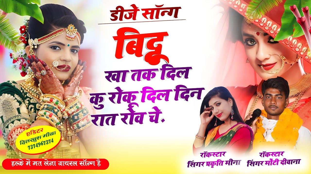 बिट्टू खा तक दिल को रोकु / सिंगर -प्रकृति मीणा/मोंटी दिवाना /वायरल डीजे सांग 2023