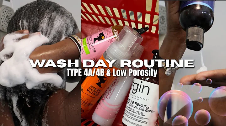 WASHDAY ROUTINE 🫧🎀 | low porosity type 4a/4b hair (how i moisturize & cleanse my scalp)