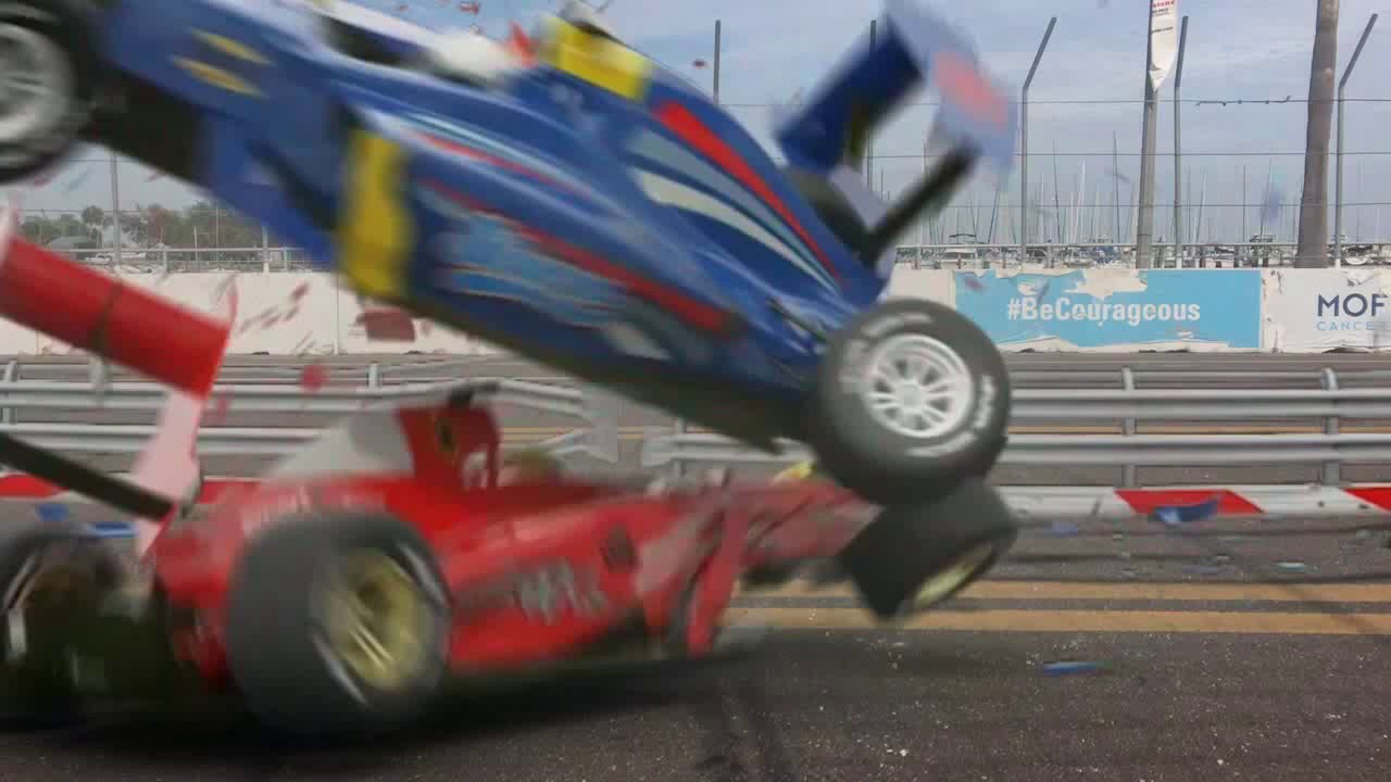 Free Stock Footage 2019 Race Car Wreck - YouTube