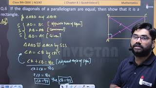 If the diagonals of a parallelogram are equal, then show that it is a rectangle.