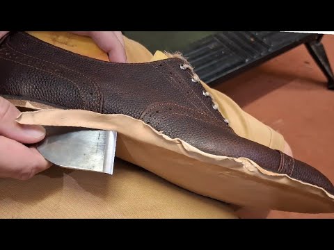 Hand Making a Pair of Oxford Brogue Shoes thumbnail