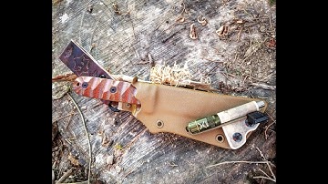 Got my Esee Pr4 back! NEW Yellowhawk Custom Kydex!!!